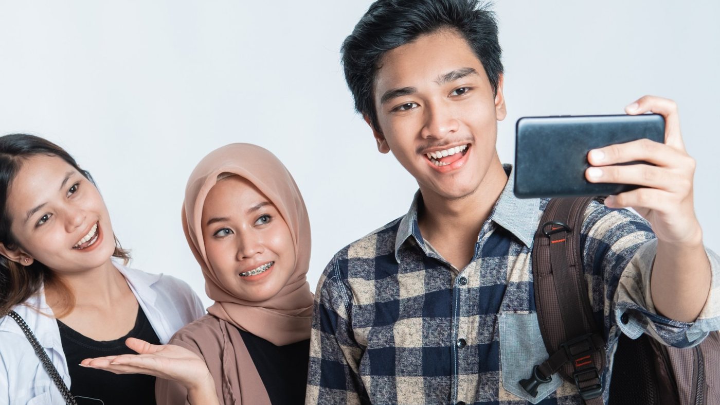 Young people together sharing a moment